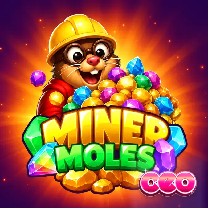 Miner Moles স্লট গেমের গ্রিড এবং মাইনিং থিম